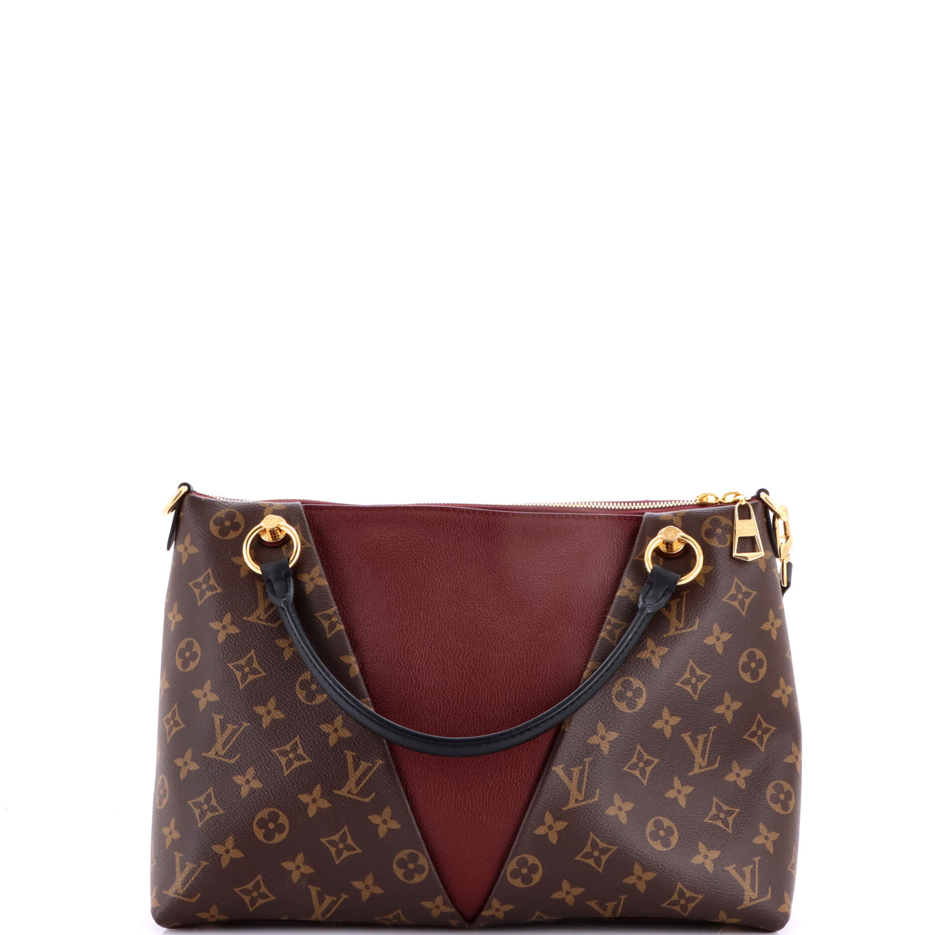 V Tote Monogram Canvas and Leather MM