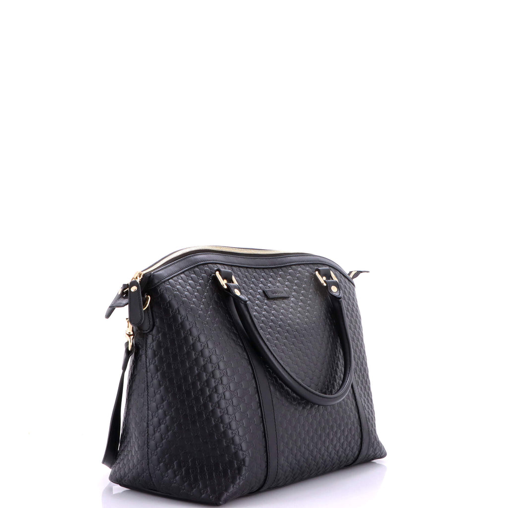 Britt Convertible Dome Satchel Microguccissima Leather Medium