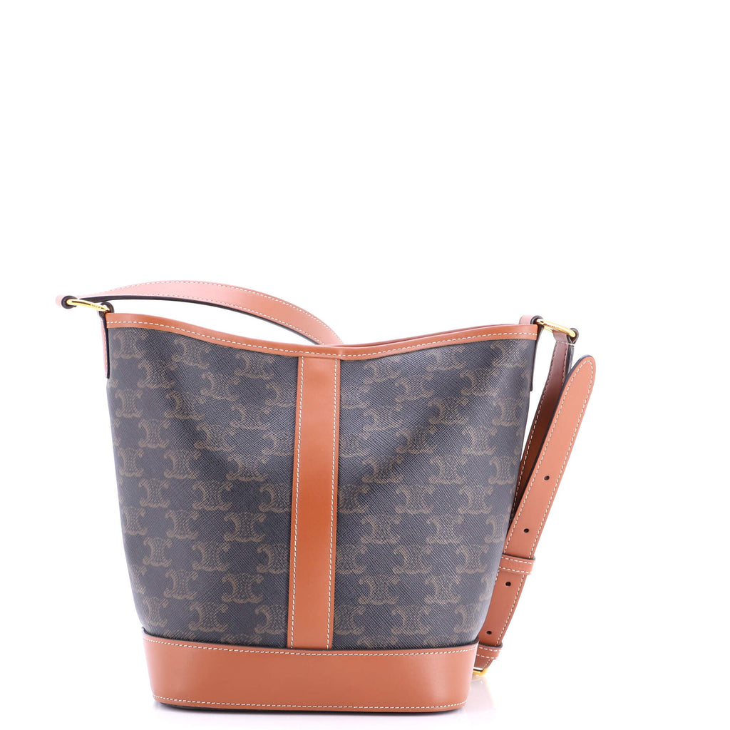 Bucket Bag Triomphe Coated Canvas Small