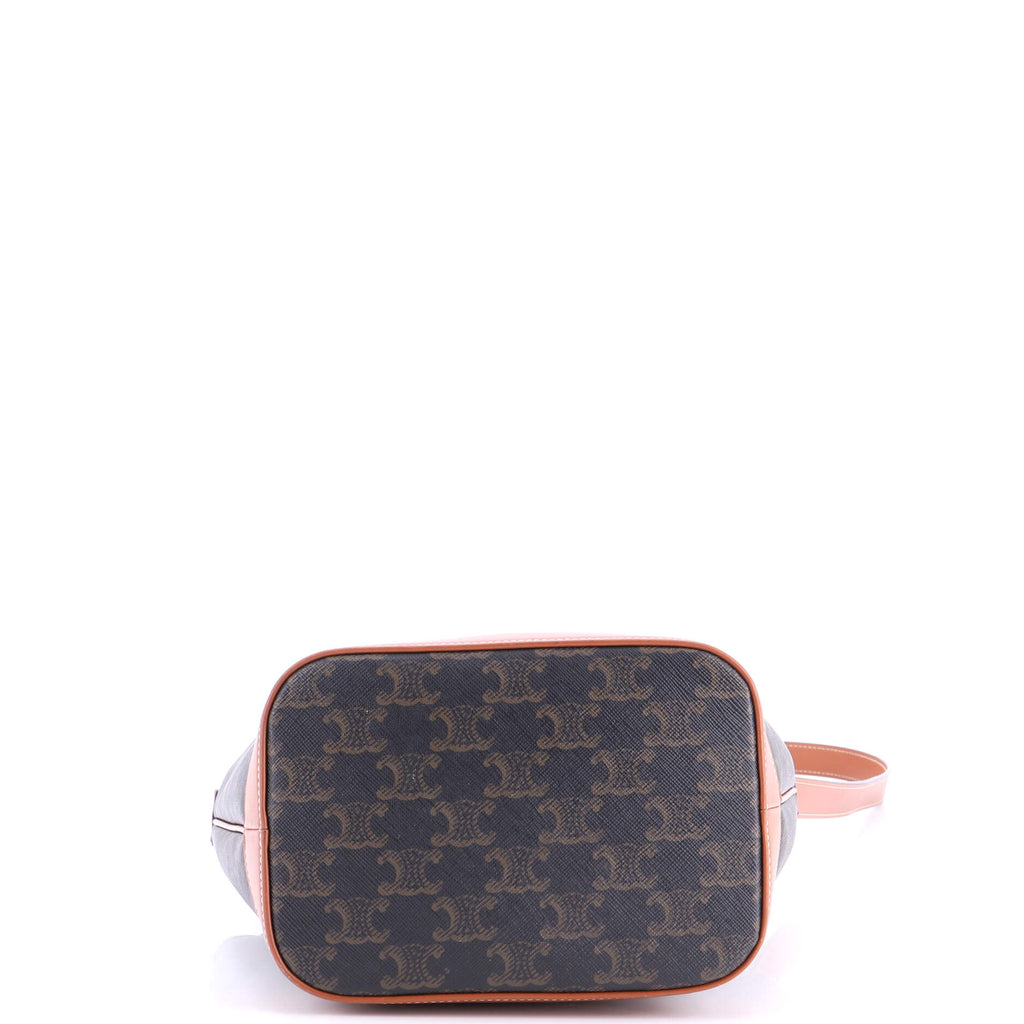 Bucket Bag Triomphe Coated Canvas Small