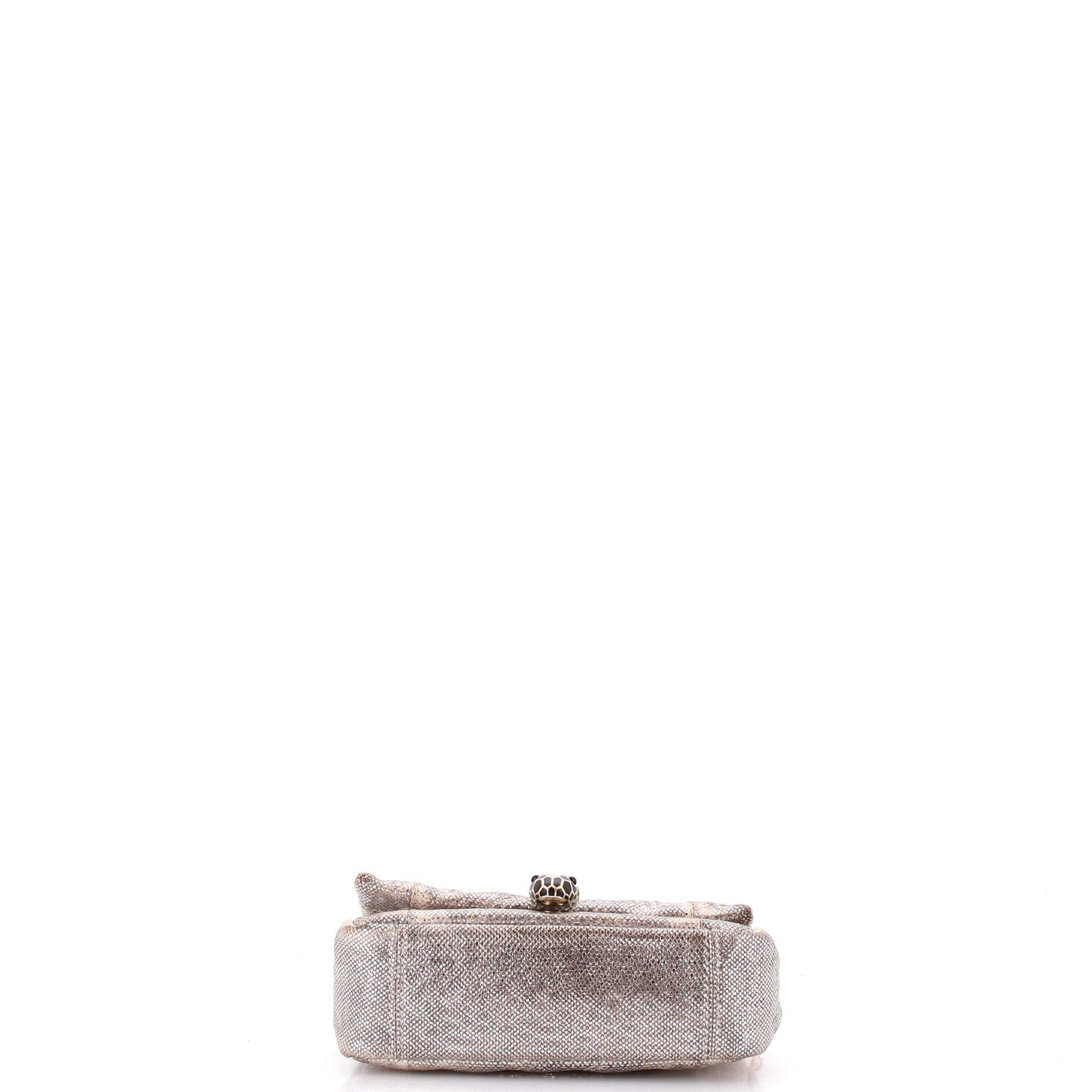 Serpenti Cabochon Shoulder Bag Diagonal Quilted Metallic Karung Small