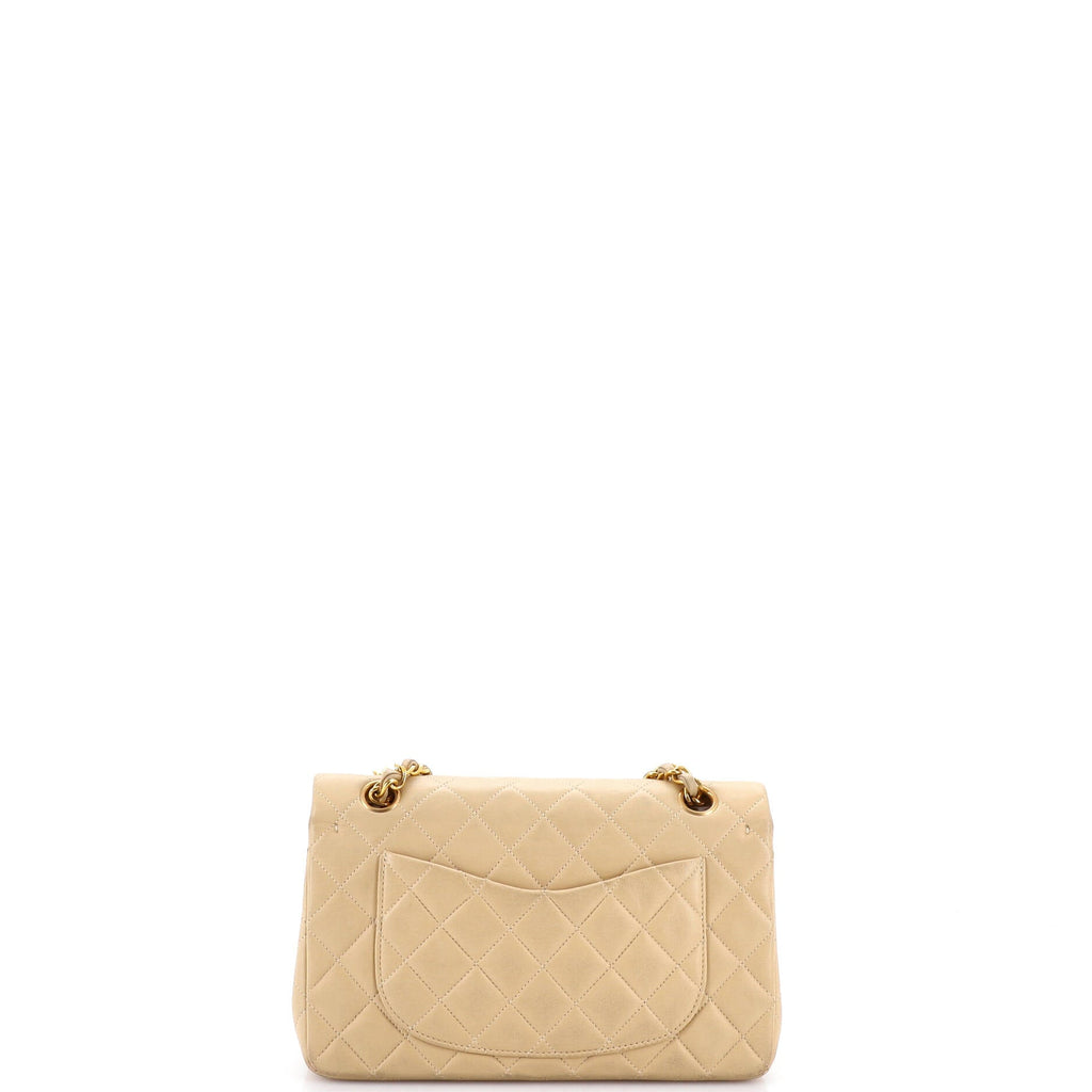 Vintage Classic Double Flap Bag Quilted Lambskin Small