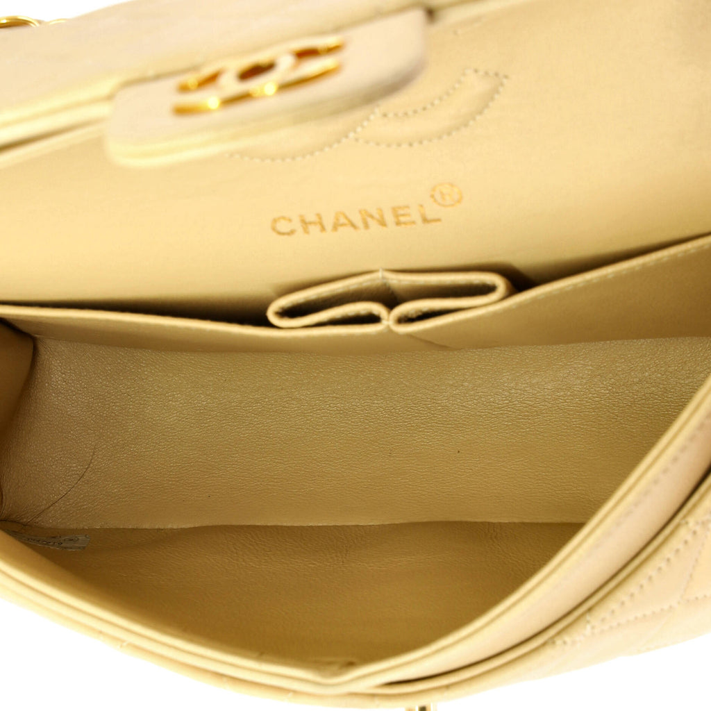 Vintage Classic Double Flap Bag Quilted Lambskin Small