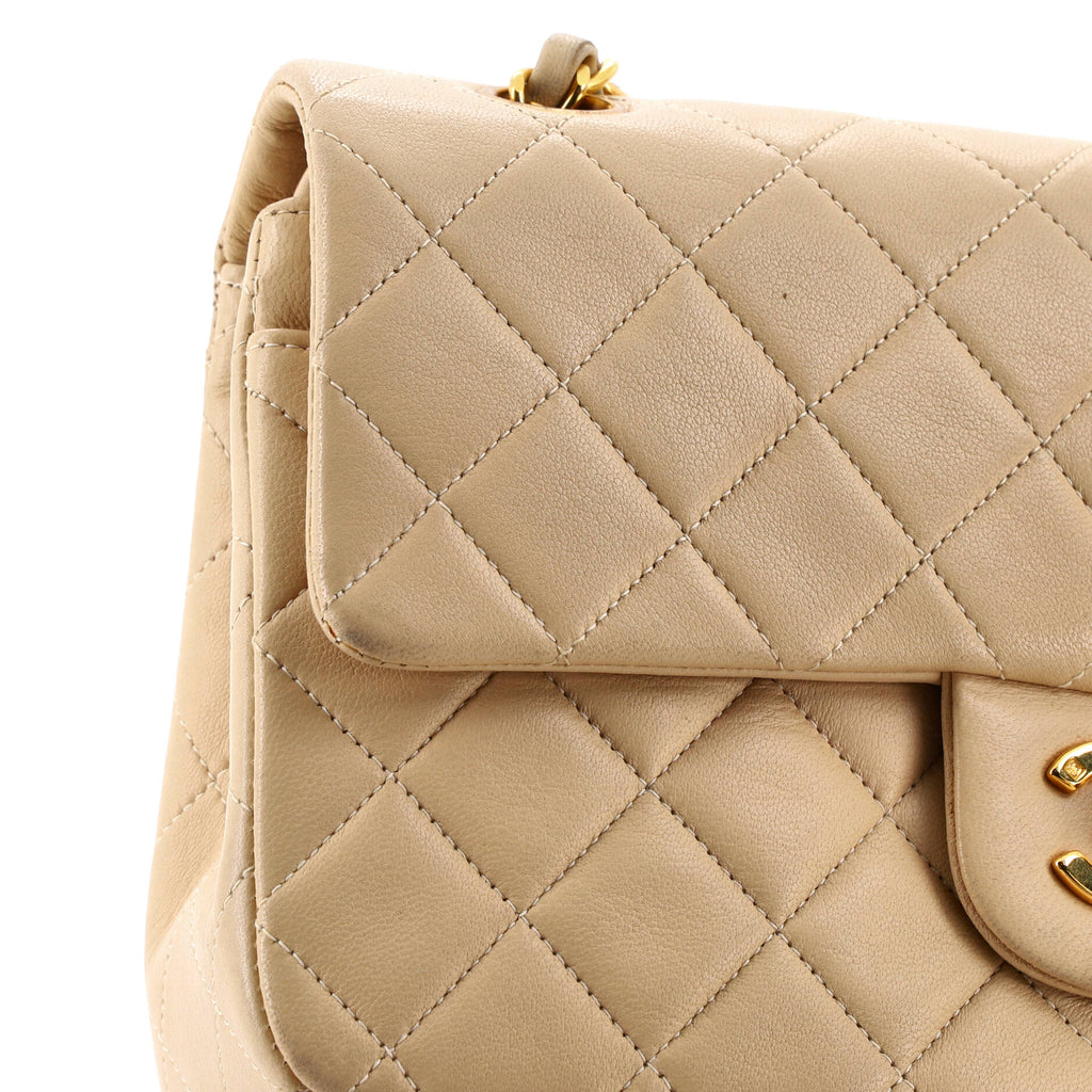 Vintage Classic Double Flap Bag Quilted Lambskin Small