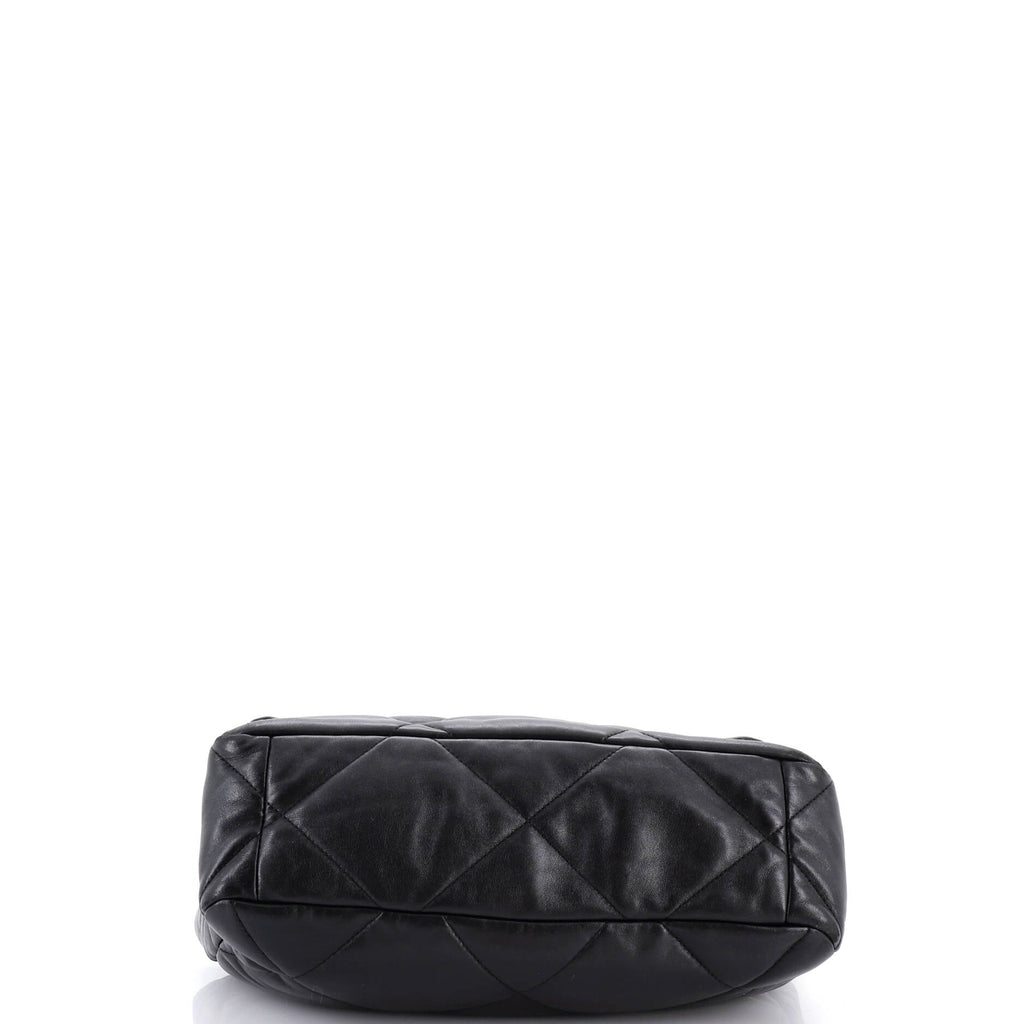 19 Flap Bag Quilted Leather Large