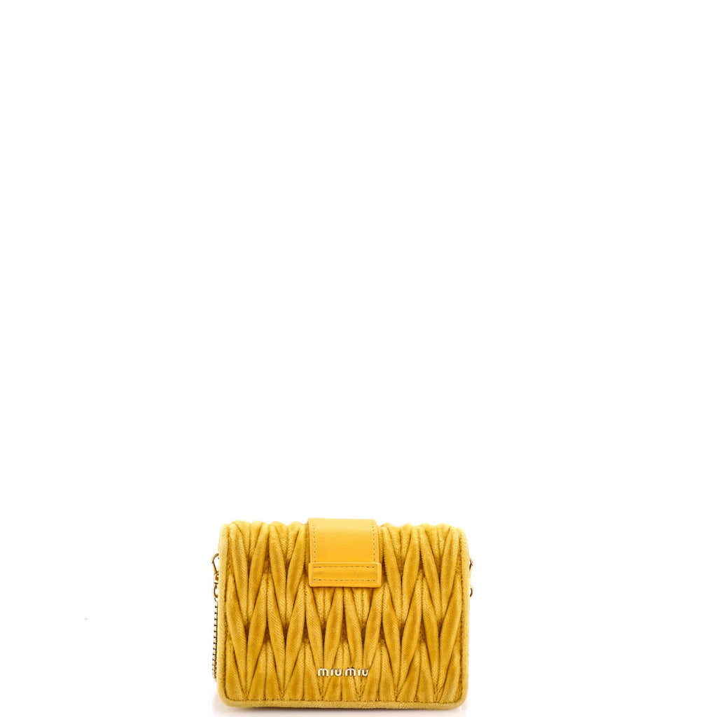 Crystal Buckle Chain Crossbody Bag Embellished Matelasse Velvet Small