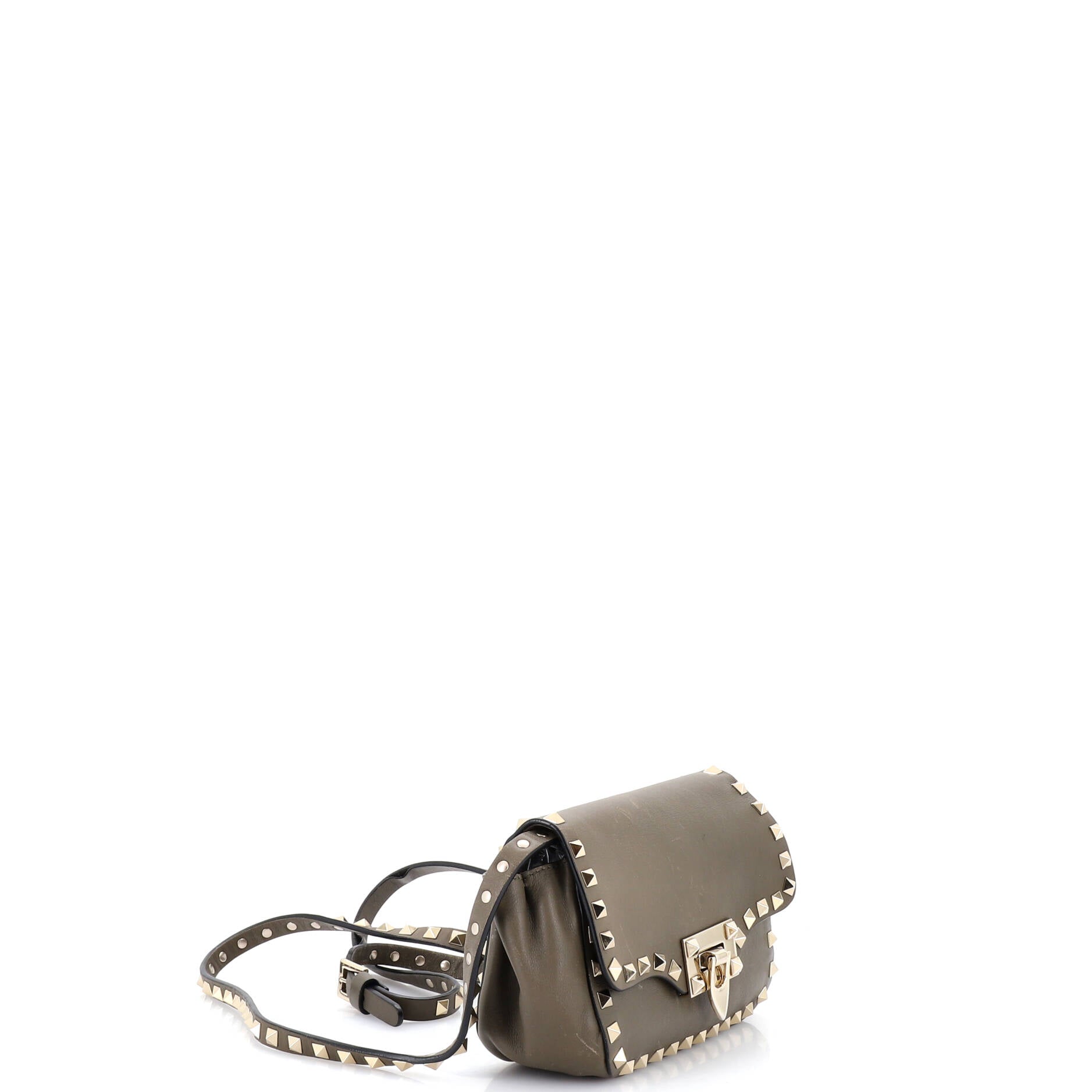 Rockstud Flip Lock Flap Bag Leather Mini