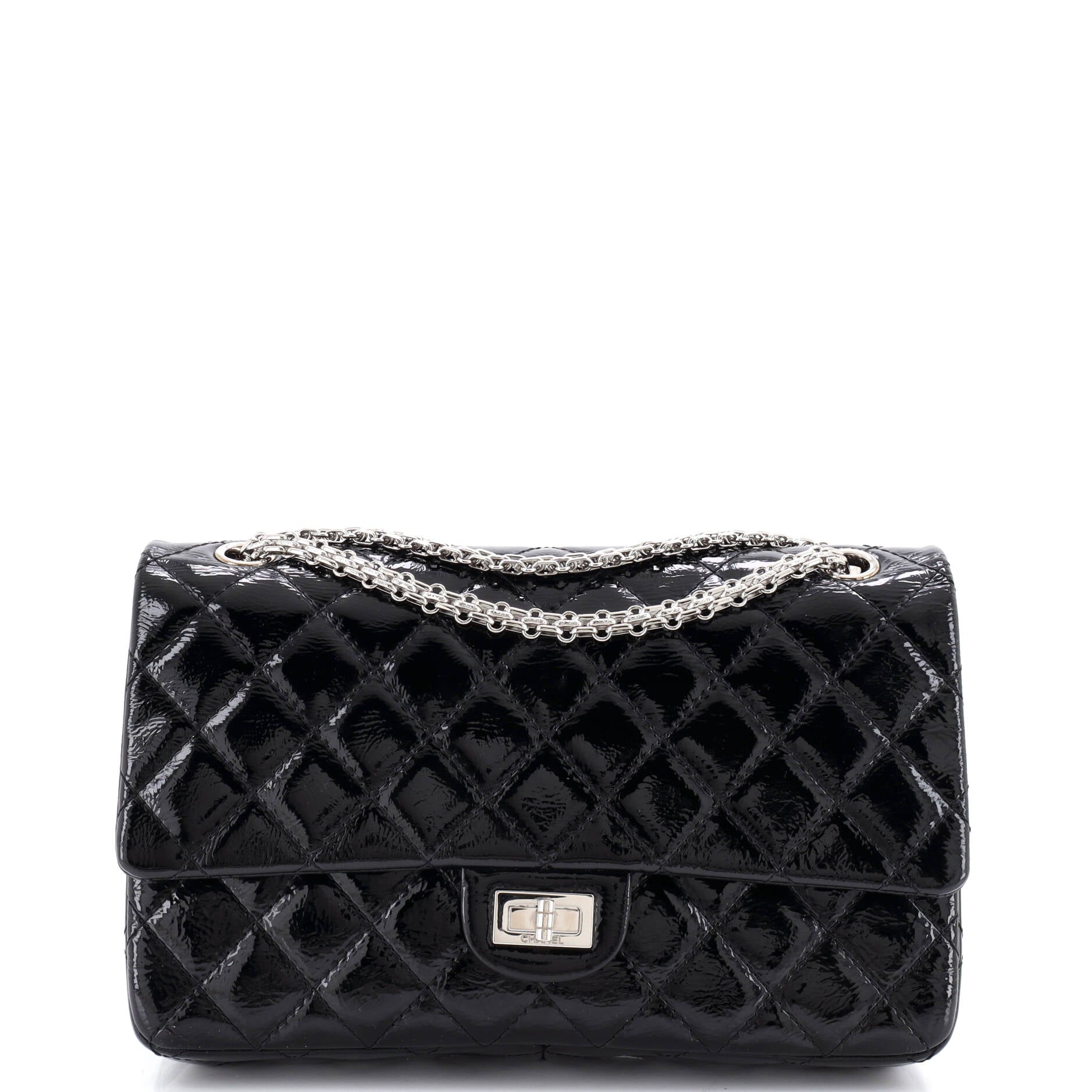 Reissue 2.55 Flap Bag Quilted Crinkled Patent 226