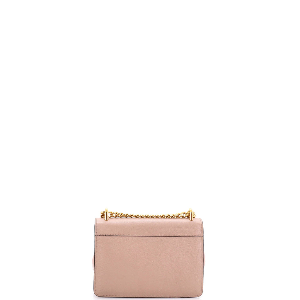 Chain Flap Bag Saffiano Leather Small
