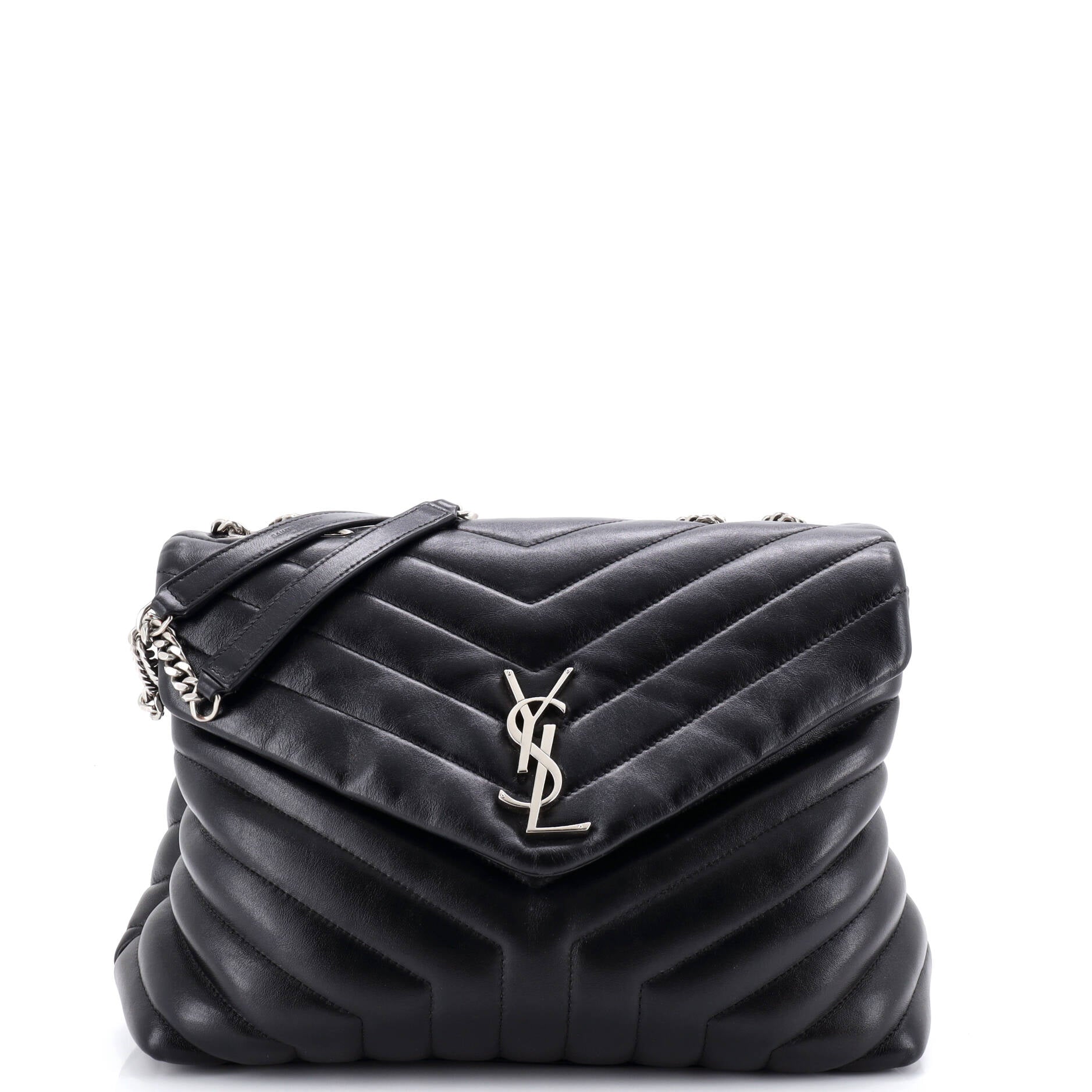 Loulou Shoulder Bag Matelasse Chevron Leather Medium