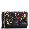 Classic Monogram Crossbody Bag Embellished Leather Medium