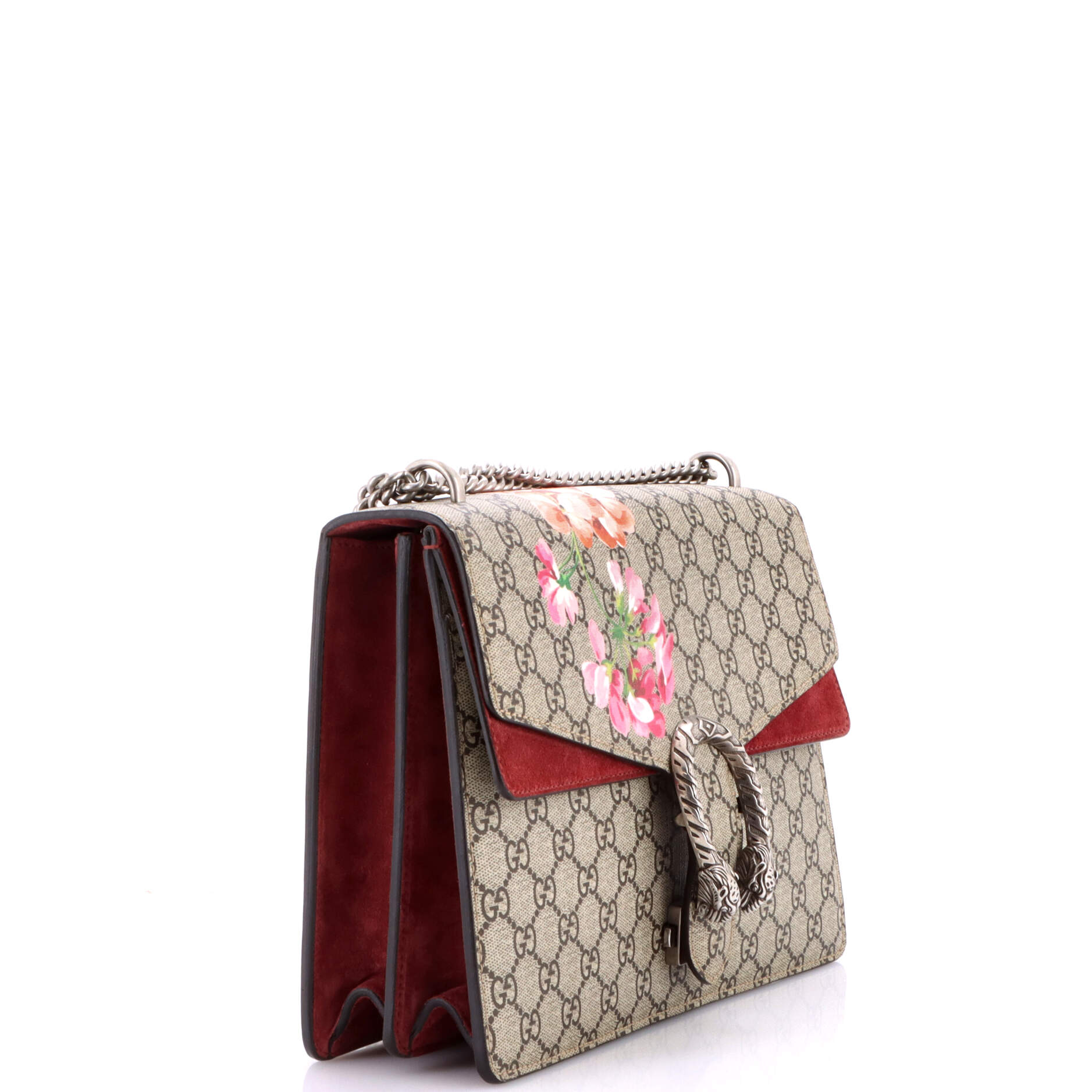 Dionysus Bag Blooms Print GG Coated Canvas Medium