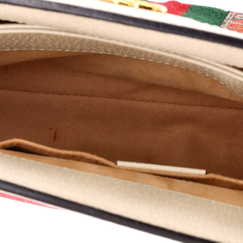 Ophidia Chain Shoulder Bag Flora GG Coated Canvas Small