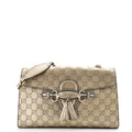Emily Chain Flap Bag Guccissima Leather Medium
