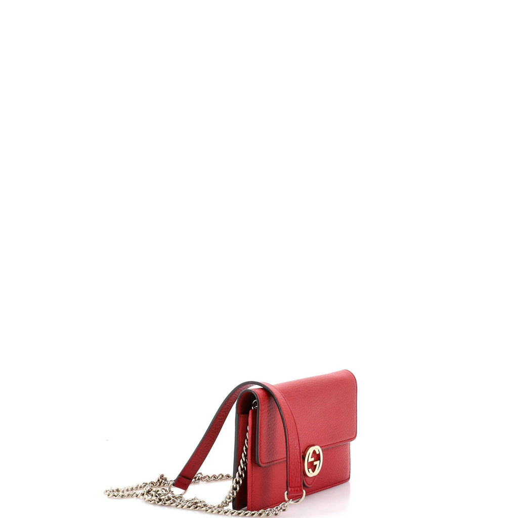 Interlocking Wallet on Chain Leather