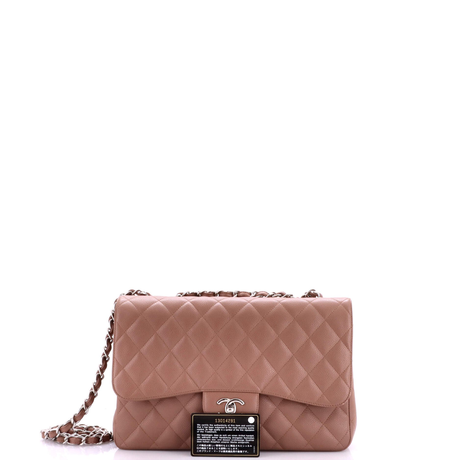 Classic Single Flap Bag Quilted Caviar Jumbo