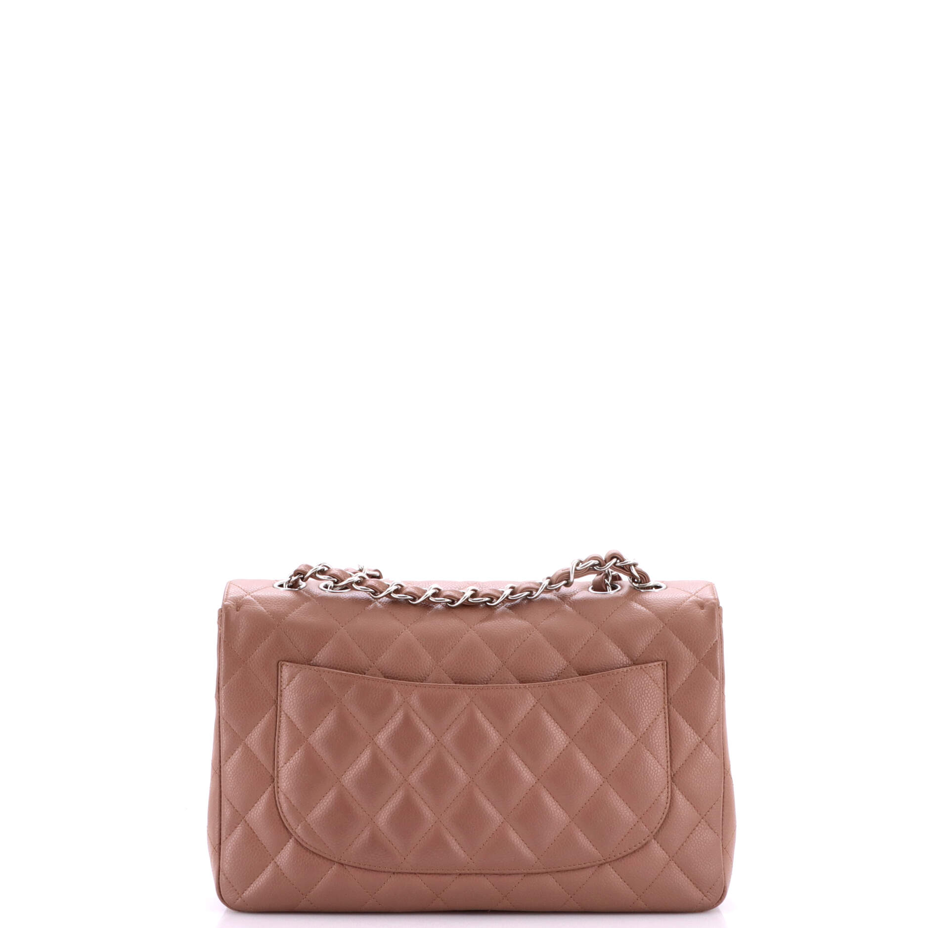 Classic Single Flap Bag Quilted Caviar Jumbo