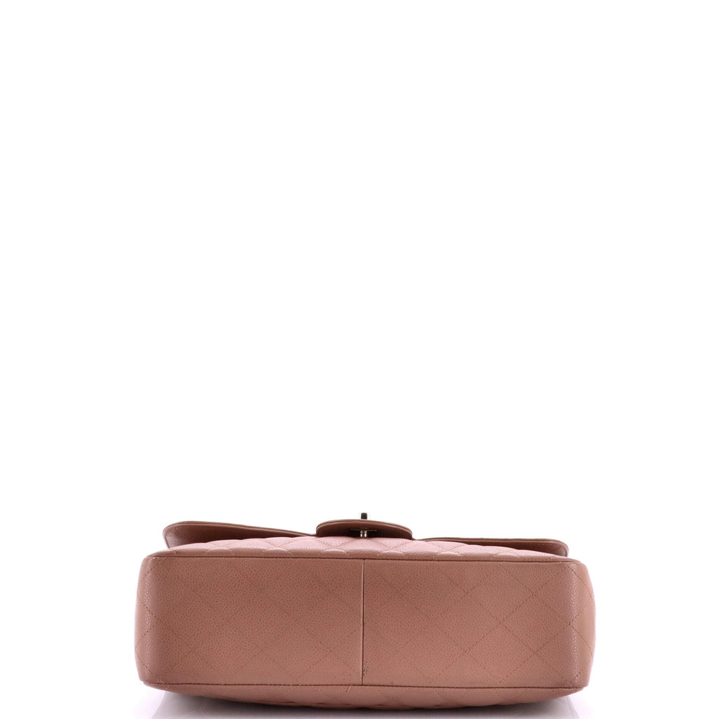 Classic Single Flap Bag Quilted Caviar Jumbo