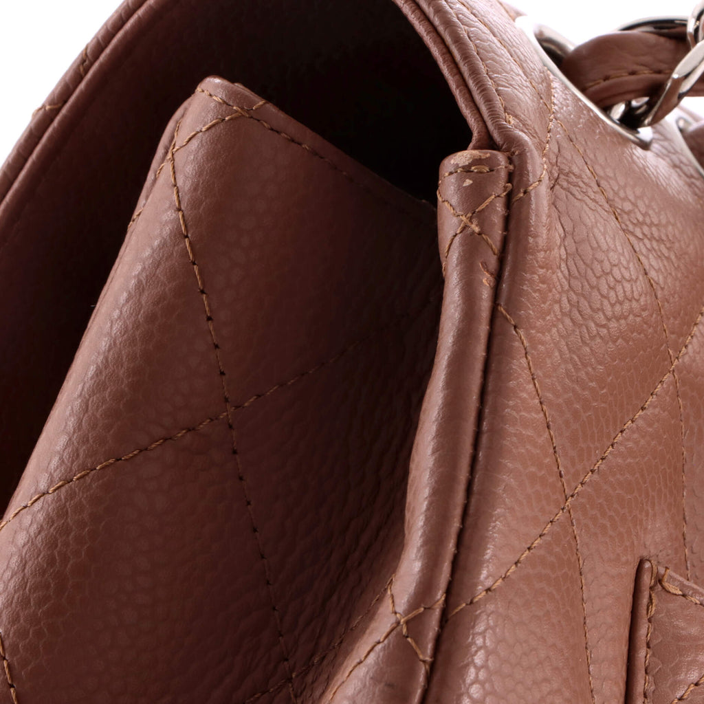 Classic Single Flap Bag Quilted Caviar Jumbo