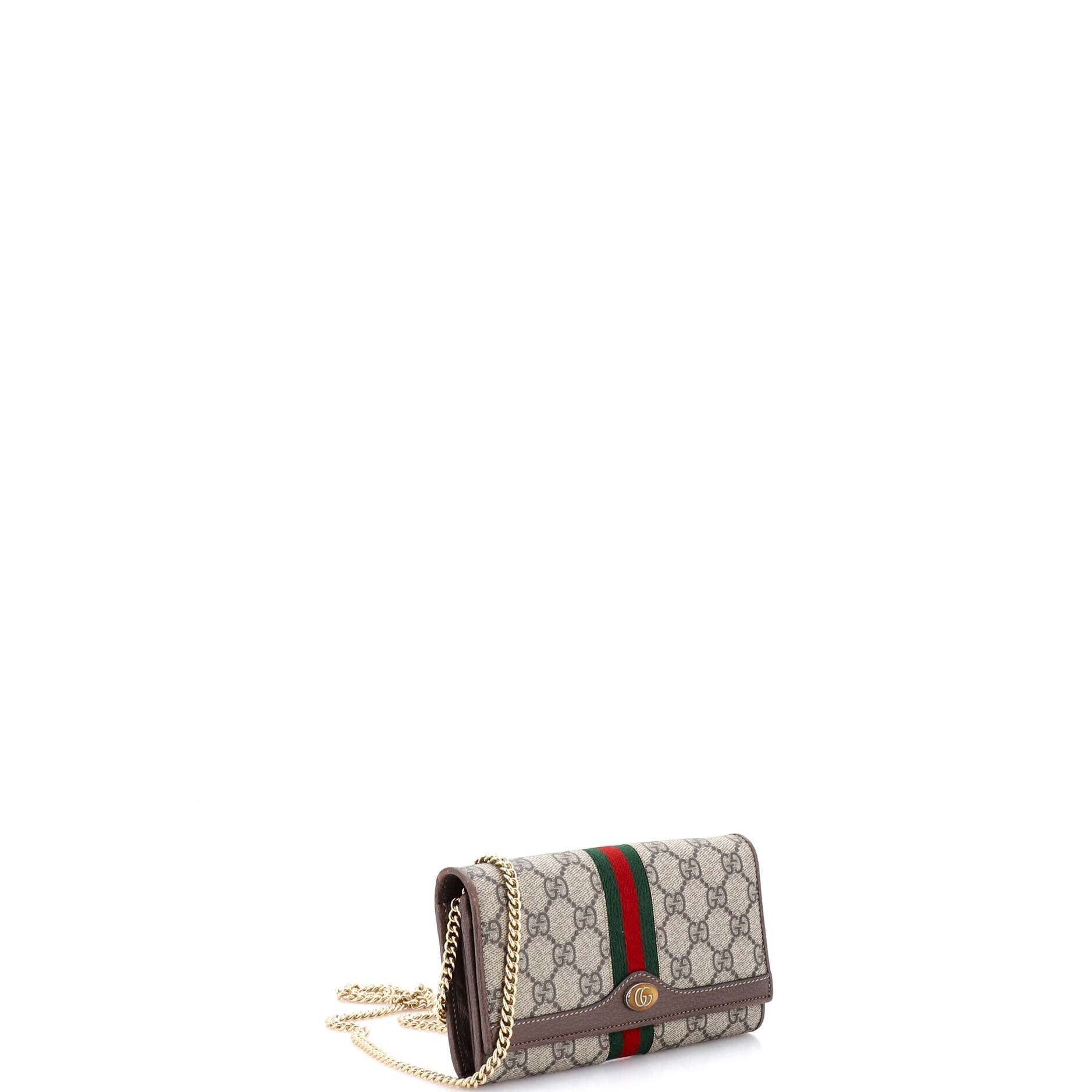 Ophidia Chain Wallet GG Coated Canvas