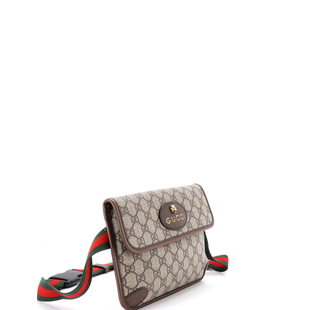 Neo Vintage Flap Belt Bag GG Coated Canvas