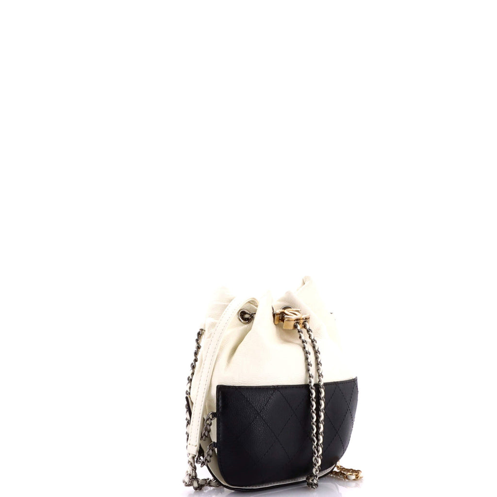 Gabrielle Drawstring Bag Quilted Calfskin Small