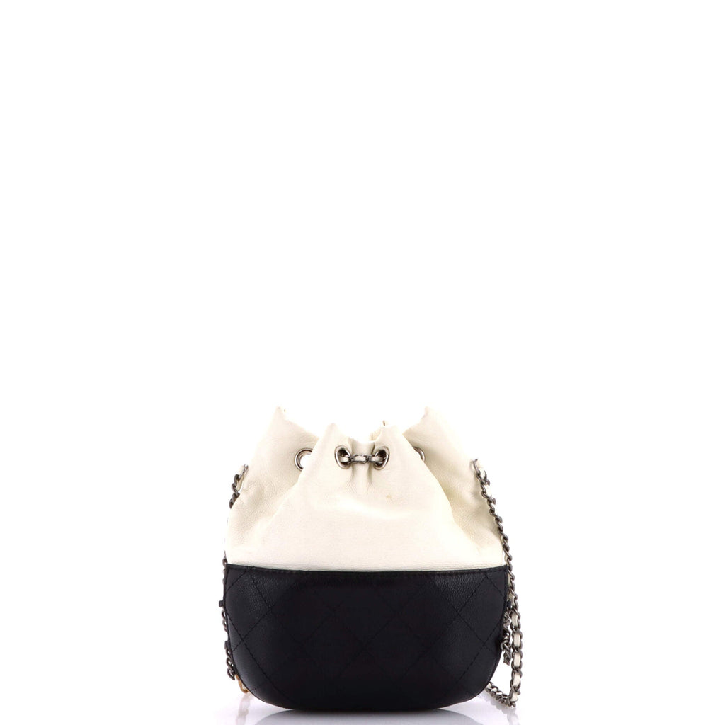 Gabrielle Drawstring Bag Quilted Calfskin Small