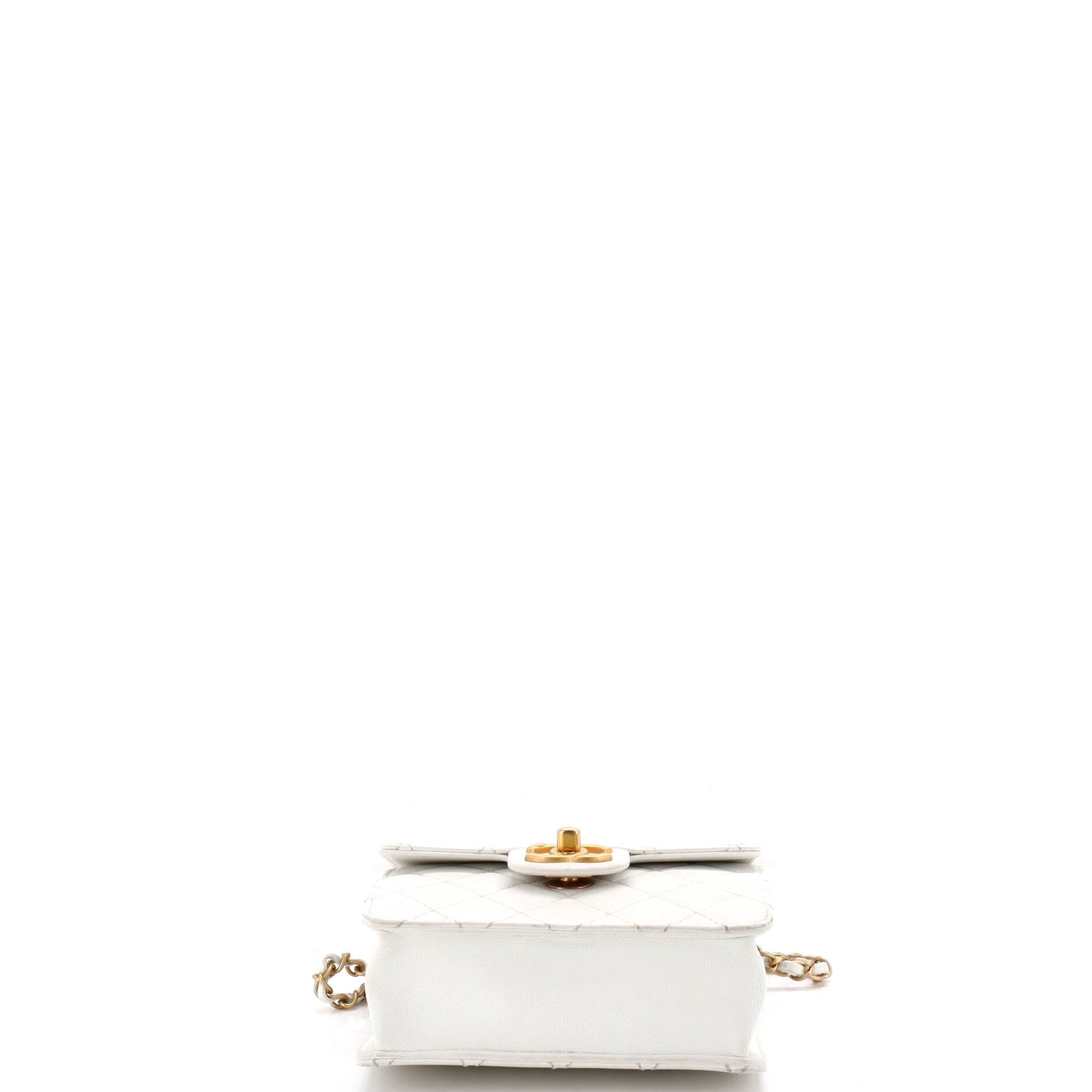 Chic Pearls Flap Bag Quilted Goatskin Mini
