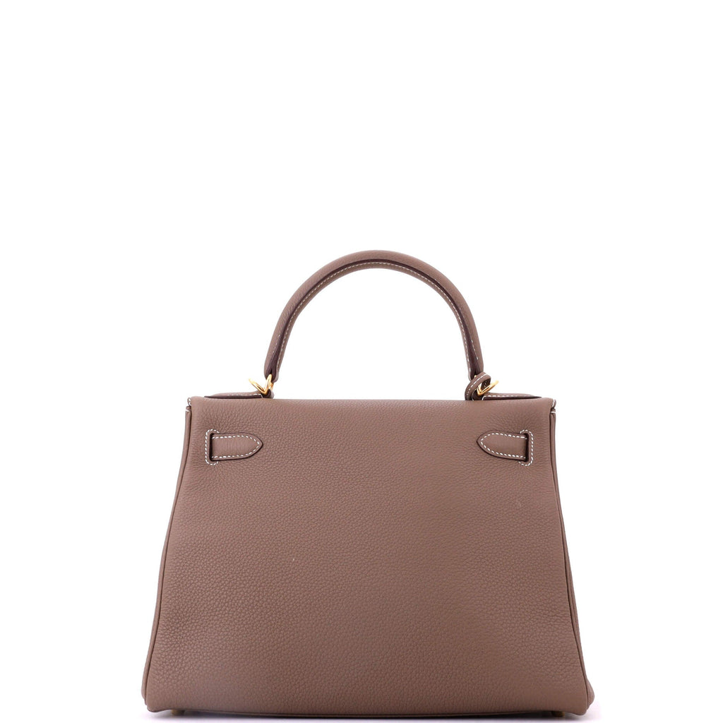 Kelly Handbag Grey Togo with Gold Hardware 28