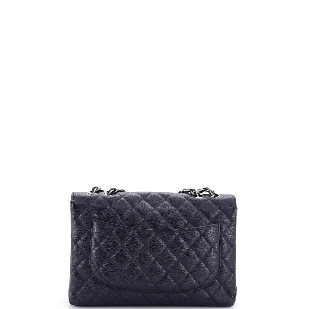 Vintage Classic Single Flap Bag Quilted Caviar Jumbo