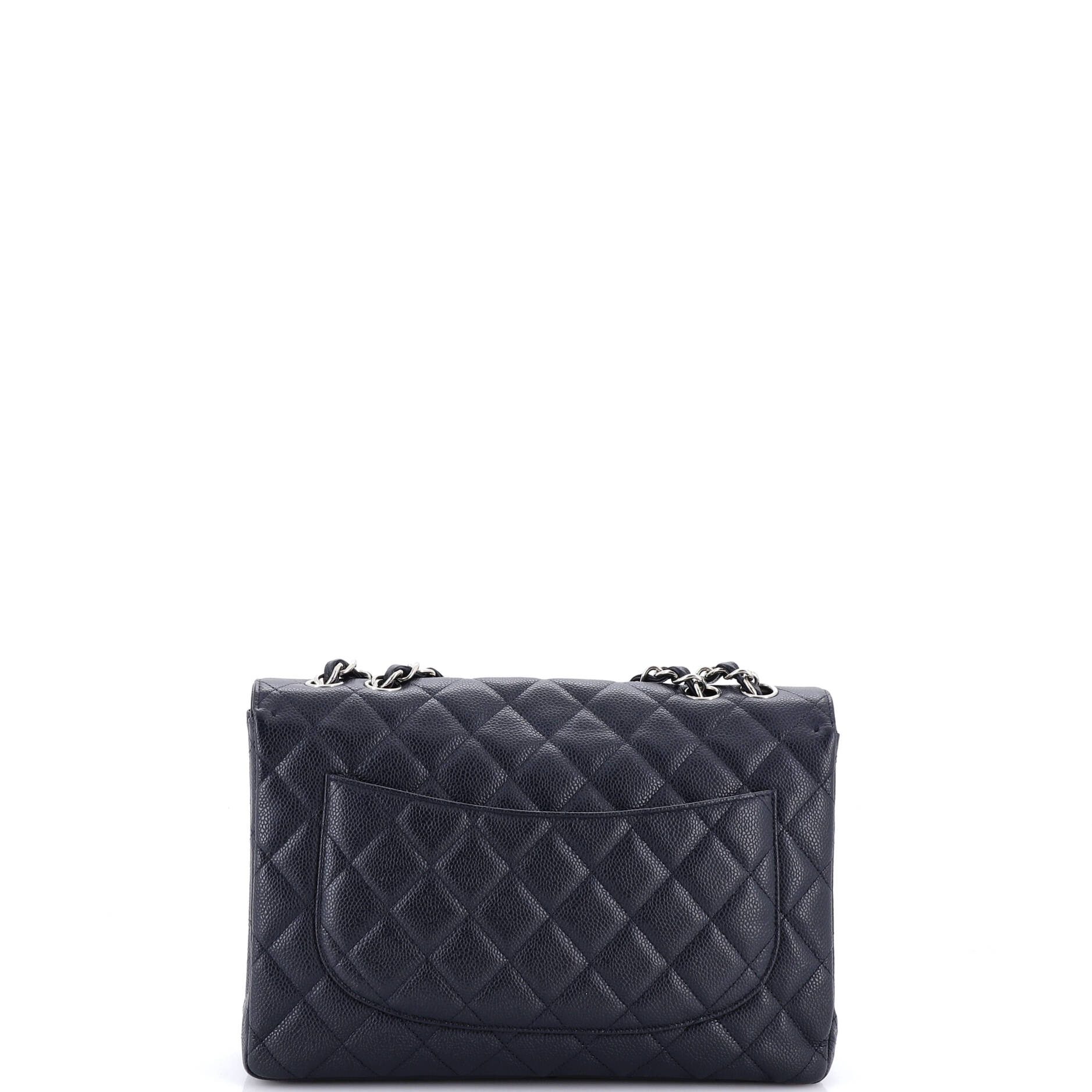 Vintage Classic Single Flap Bag Quilted Caviar Jumbo