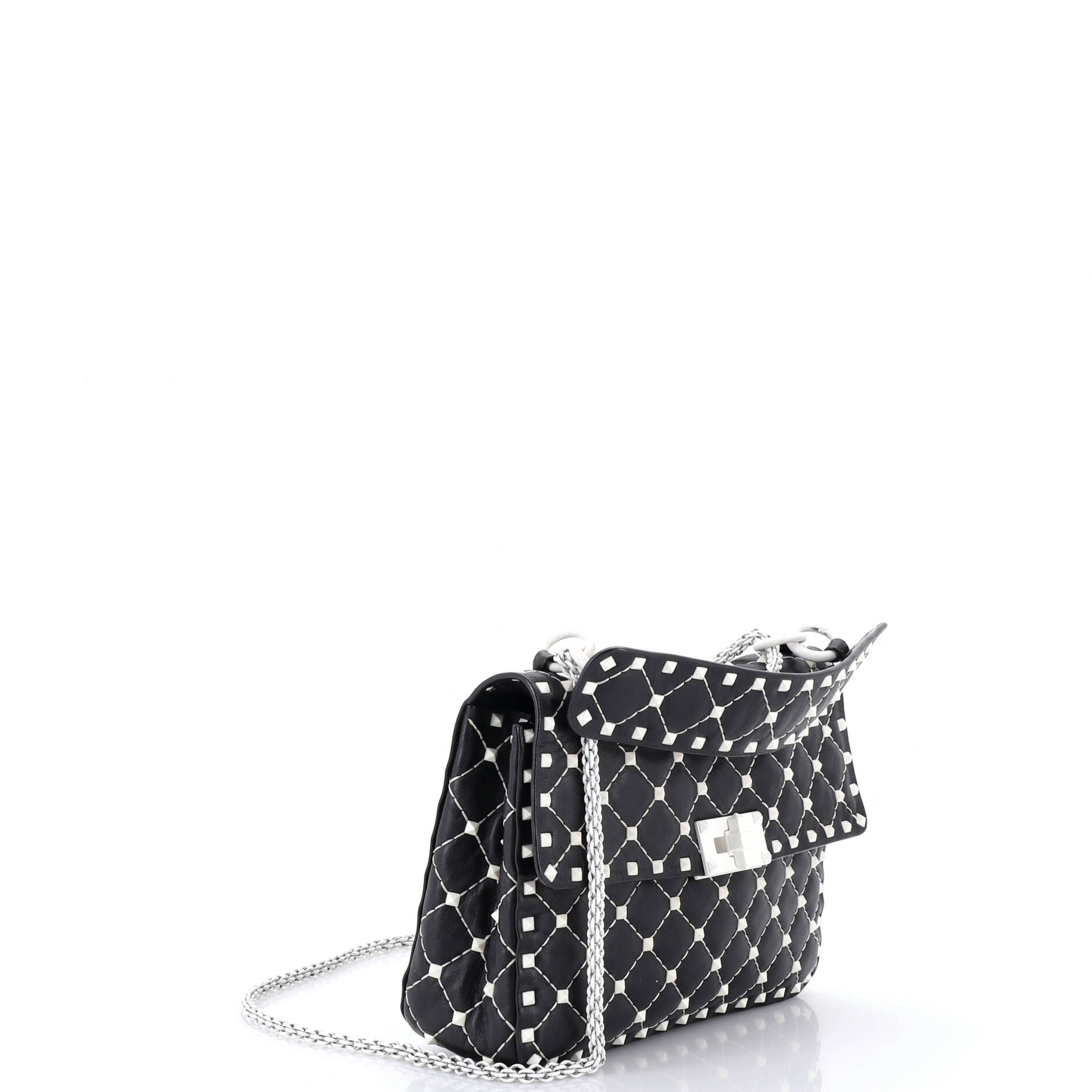 Free Rockstud Spike Flap Bag Quilted Leather Medium