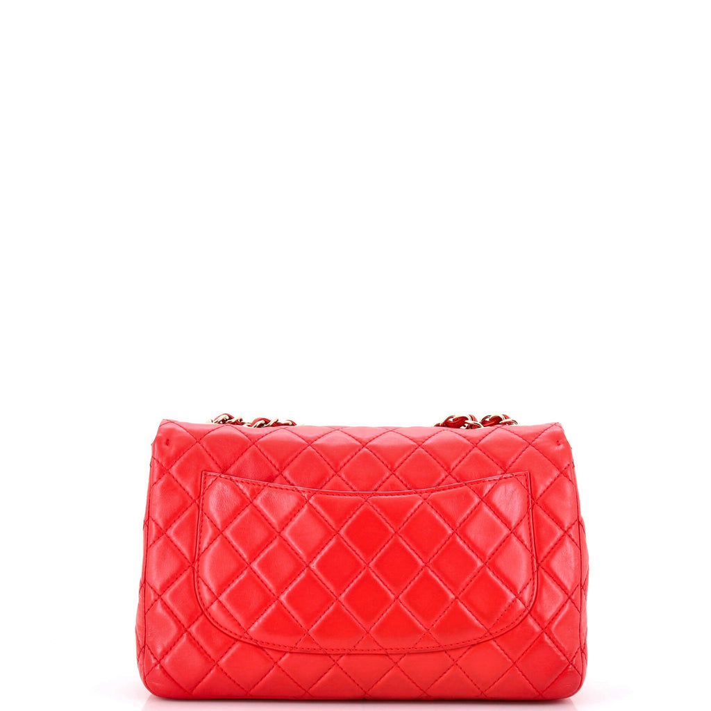 Classic Single Flap Bag Quilted Lambskin Jumbo