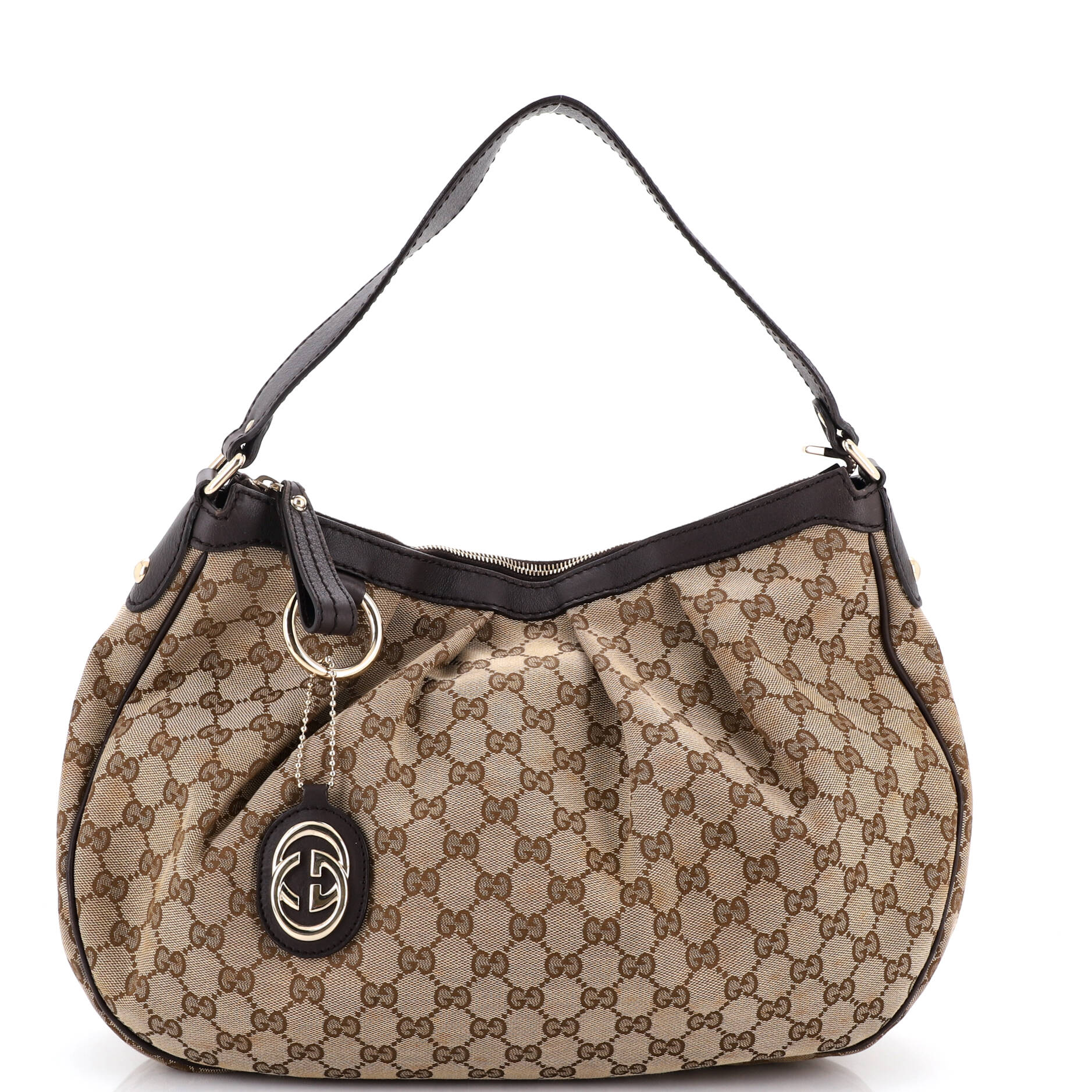 Sukey Hobo GG Canvas with Leather Medium