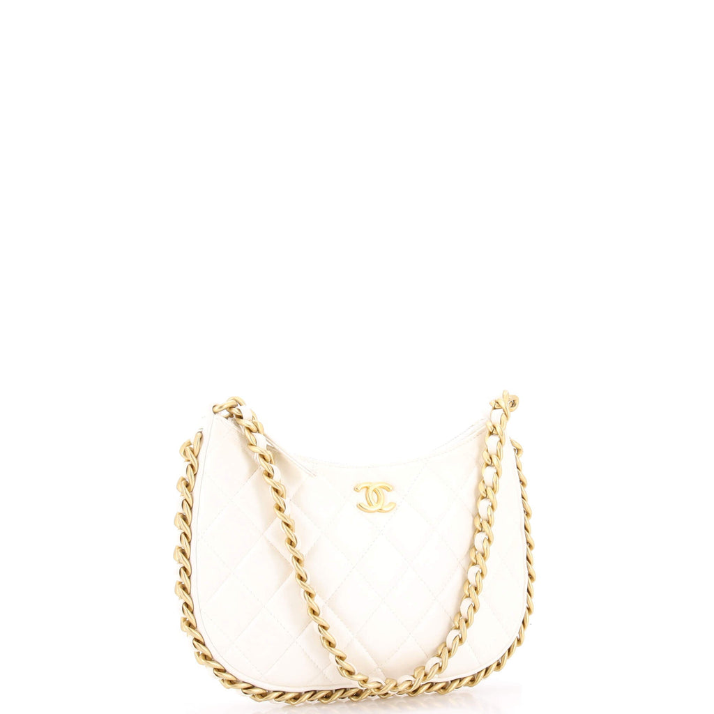 CC Chain Around Hobo Quilted Lambskin