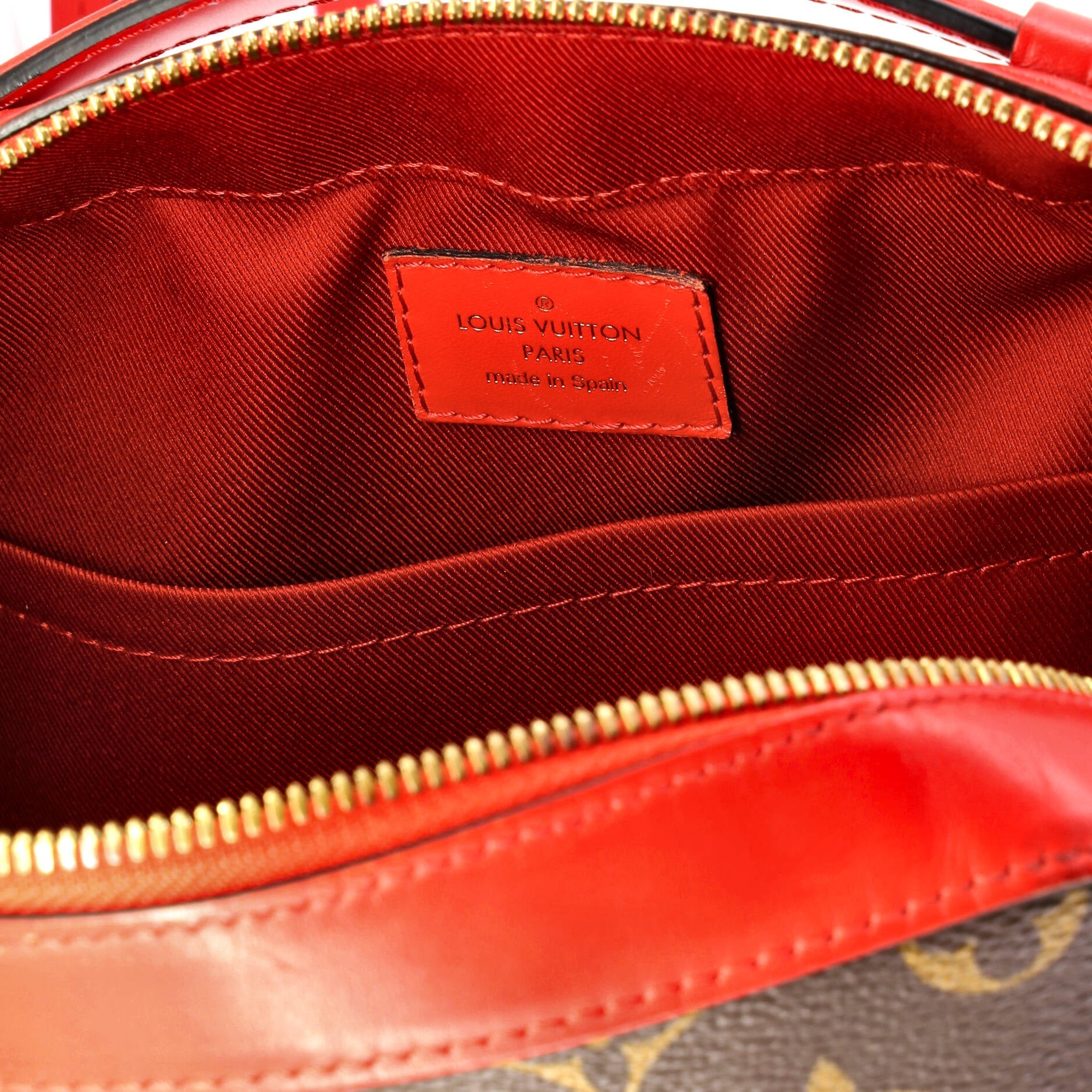 Saintonge Handbag Monogram Canvas with Leather