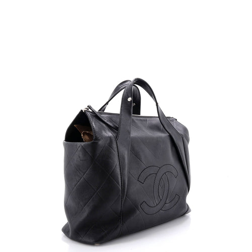 All Day Long Tote Chevron Leather Medium