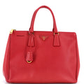 Double Zip Lux Tote Saffiano Leather Large