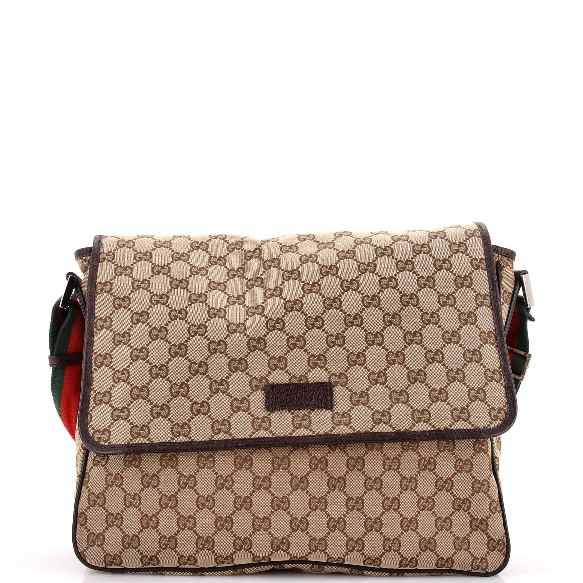 Web Strap Flap Messenger GG Canvas Medium