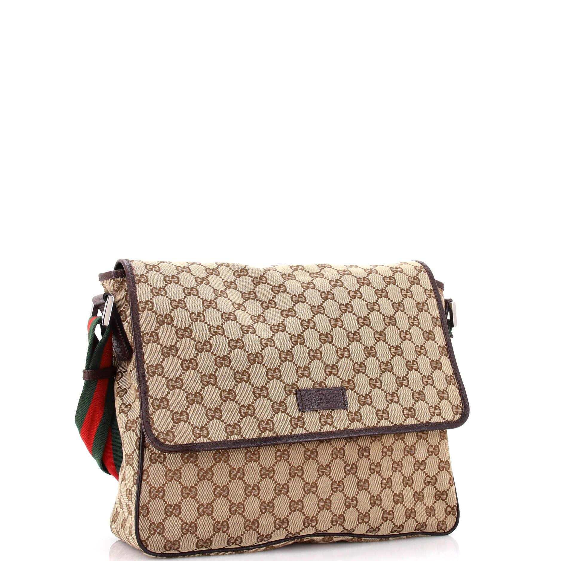Web Strap Flap Messenger GG Canvas Medium