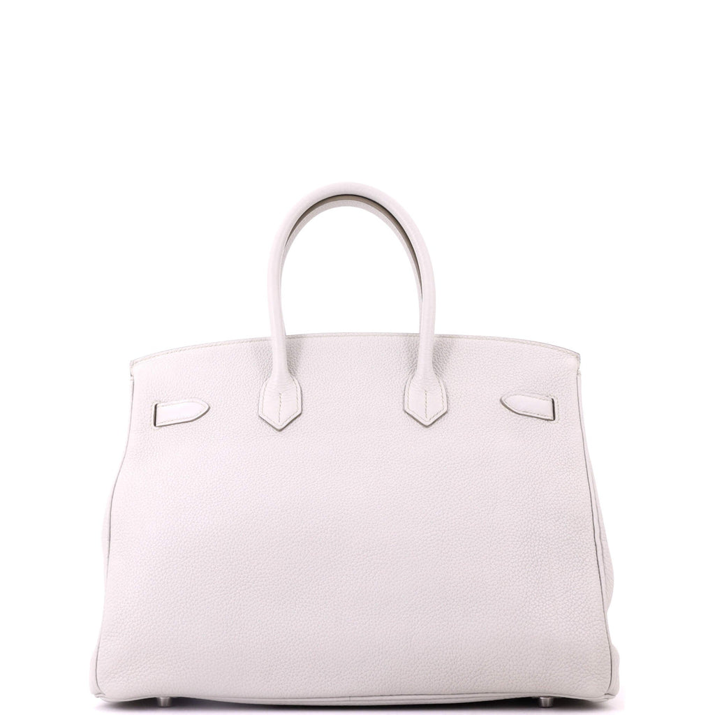 Birkin Handbag Grey Togo with Palladium Hardware 35