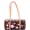 x Takashi Murakami Papillon Handbag Limited Edition Cherry Blossom Monogram