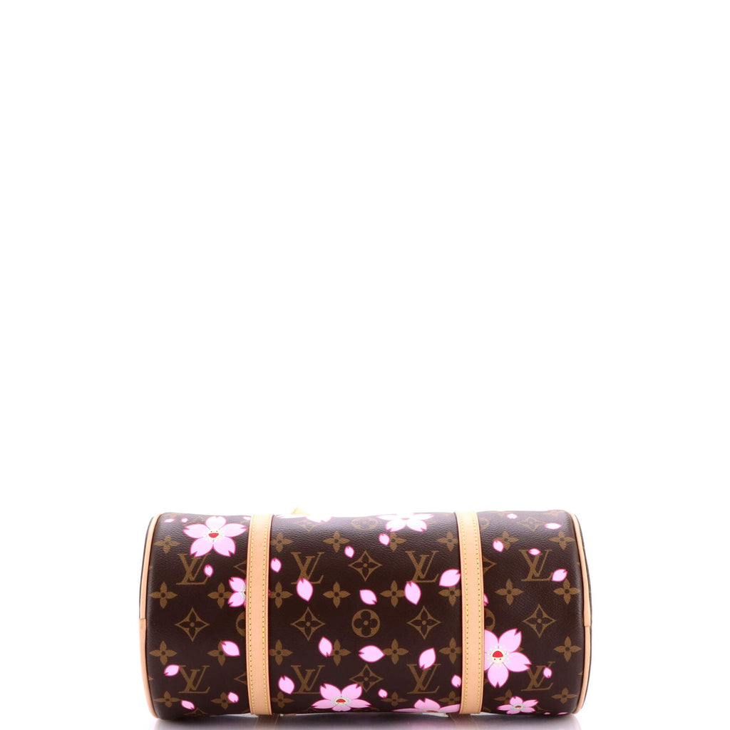 x Takashi Murakami Papillon Handbag Limited Edition Cherry Blossom Monogram
