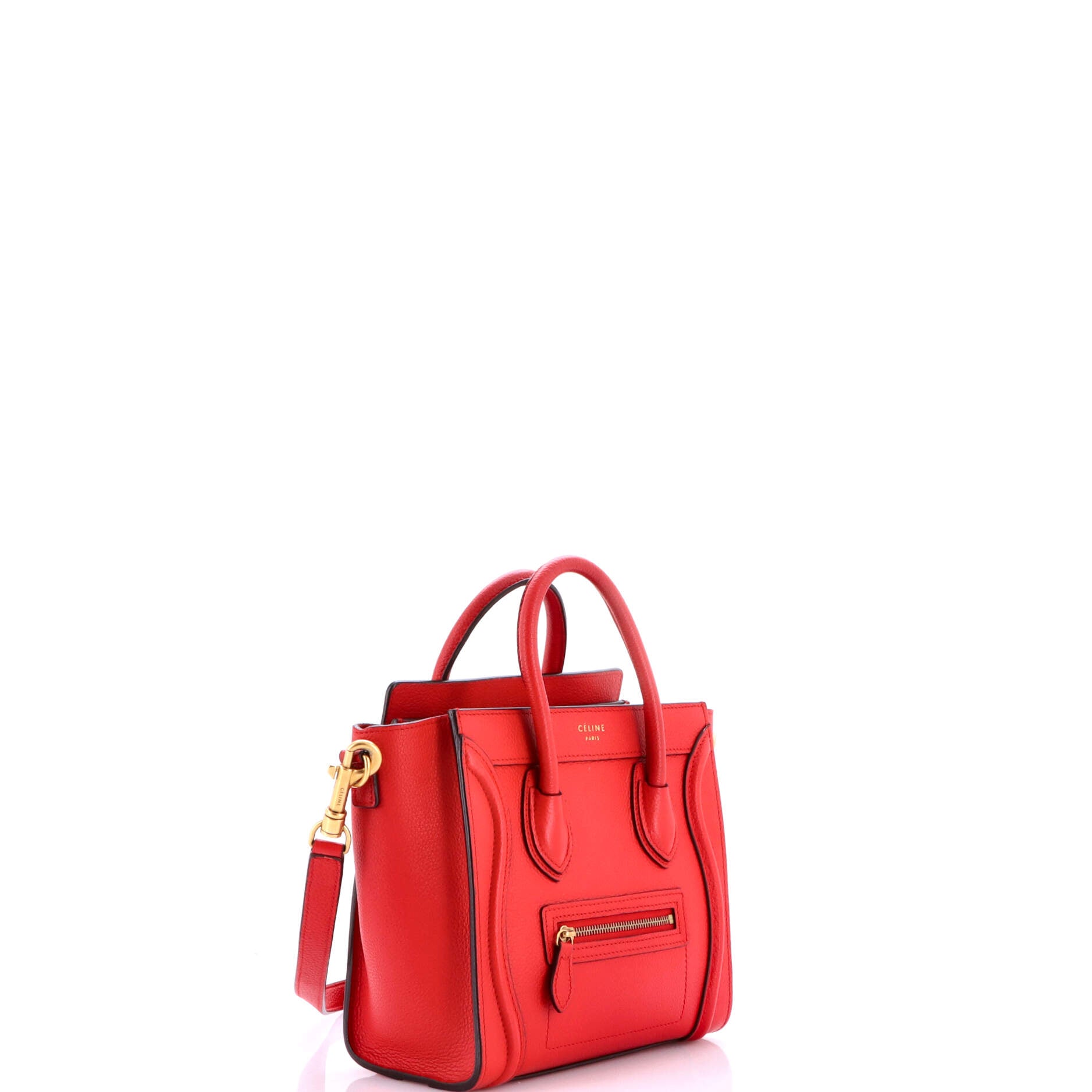 Luggage Bag Grainy Leather Nano