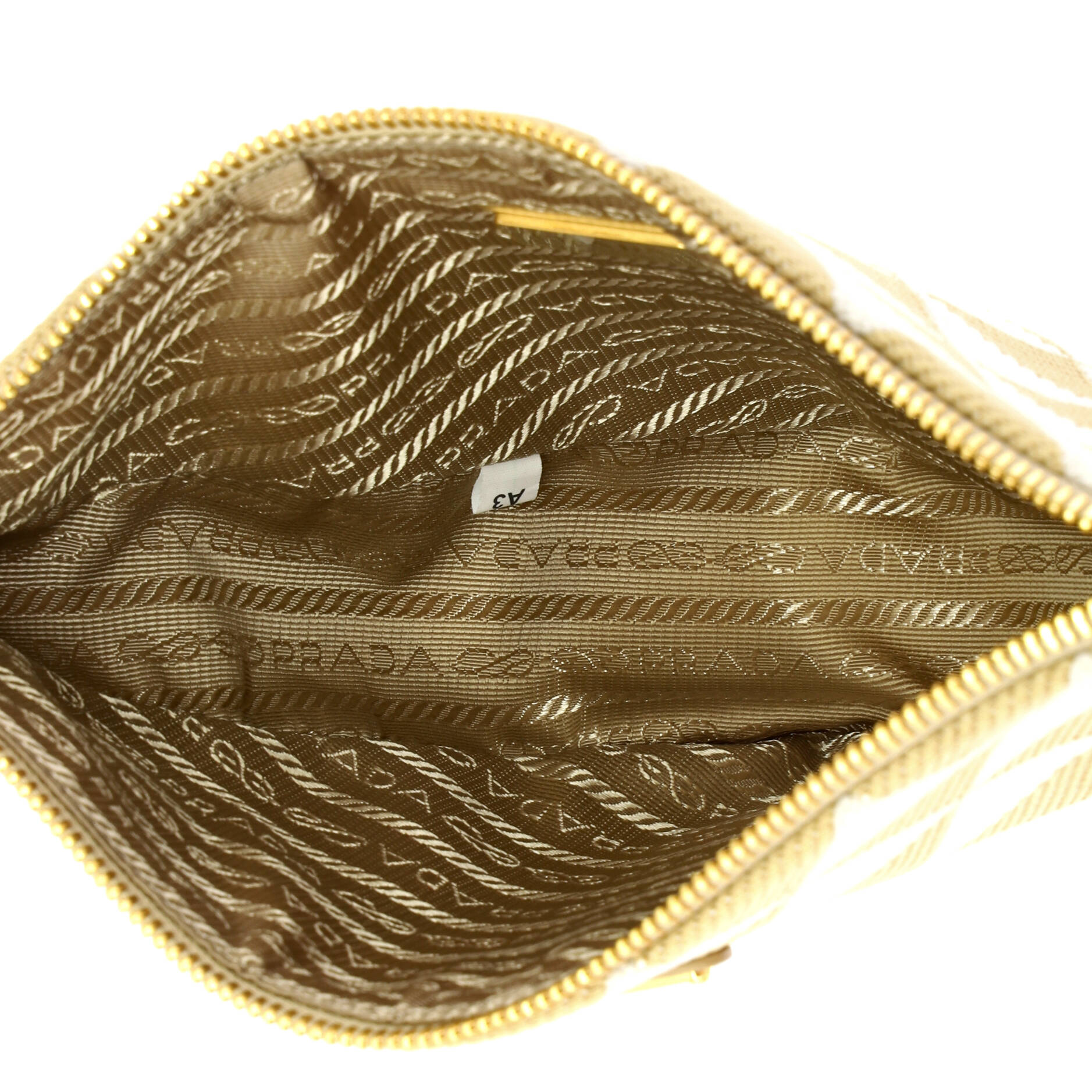 Symbole Triangle Bag Leather and Jacquard Mini
