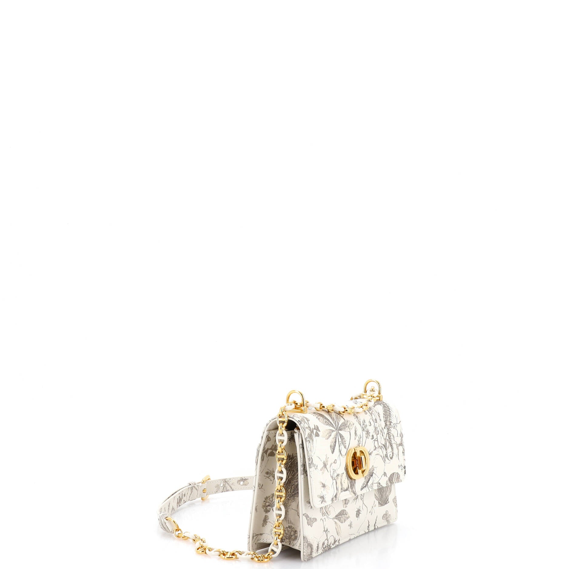 Miss Caro Flap Bag Printed Leather Mini