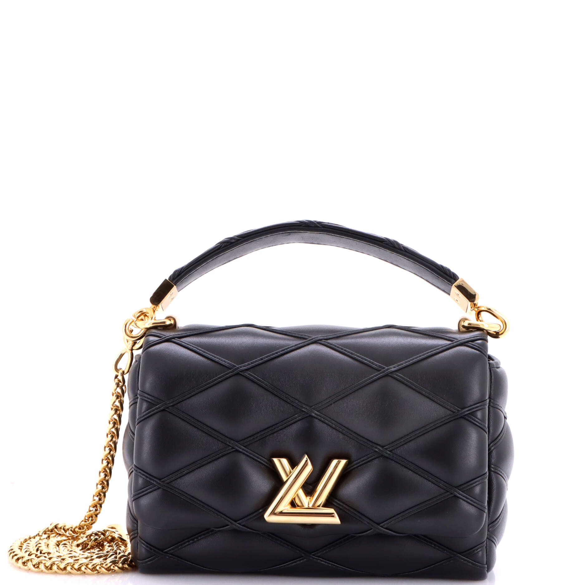 GO-14 Top Handle NM Handbag Malletage Leather PM