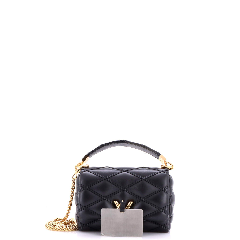 GO-14 Top Handle NM Handbag Malletage Leather PM