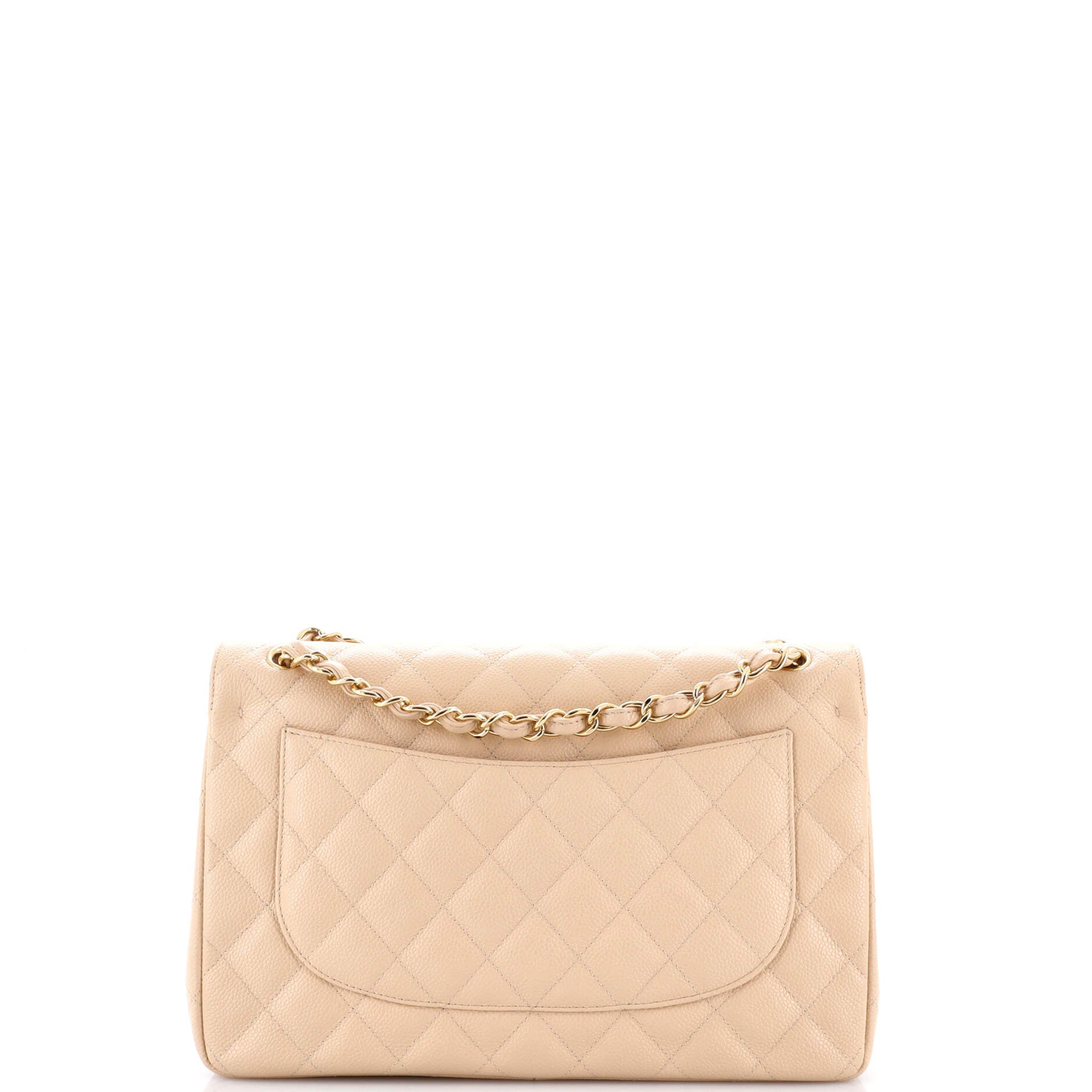 Vintage Classic Double Flap Bag Quilted Caviar Jumbo