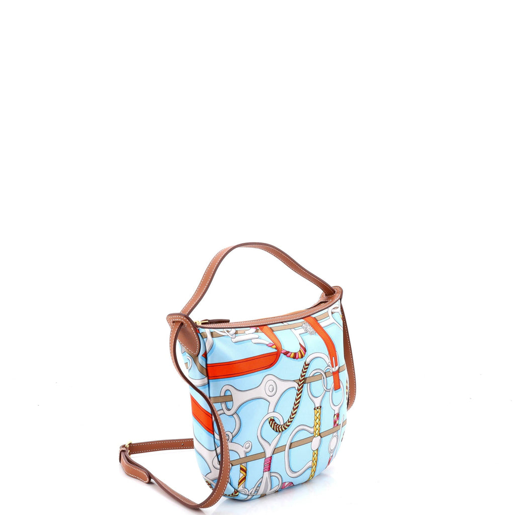 Sursoie To Go Pouch Printed Silk and Leather
